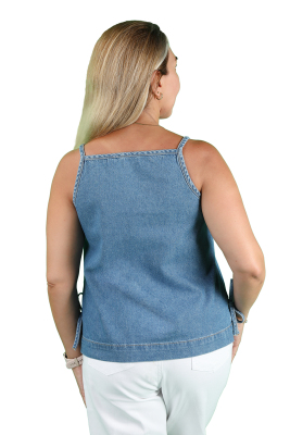 KADIN BLUZ MAVİ - Thumbnail