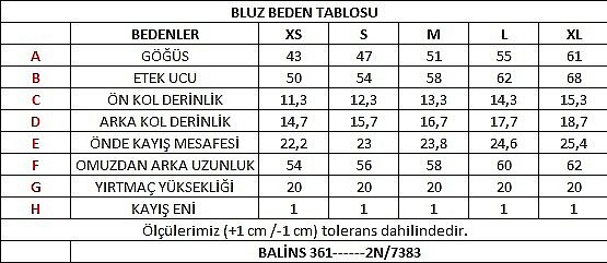KADIN BLUZ MAVİ - 8