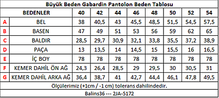 Kadın Büyük Beden Gabardin Pantolon Beyaz - 3