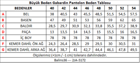 Kadın Büyük Beden Gabardin Pantolon Beyaz - 3