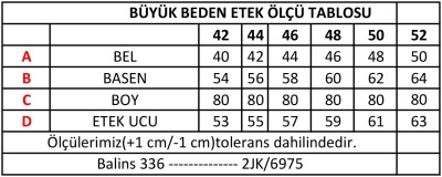 Kadın Büyük Beden Kot Etek - Thumbnail