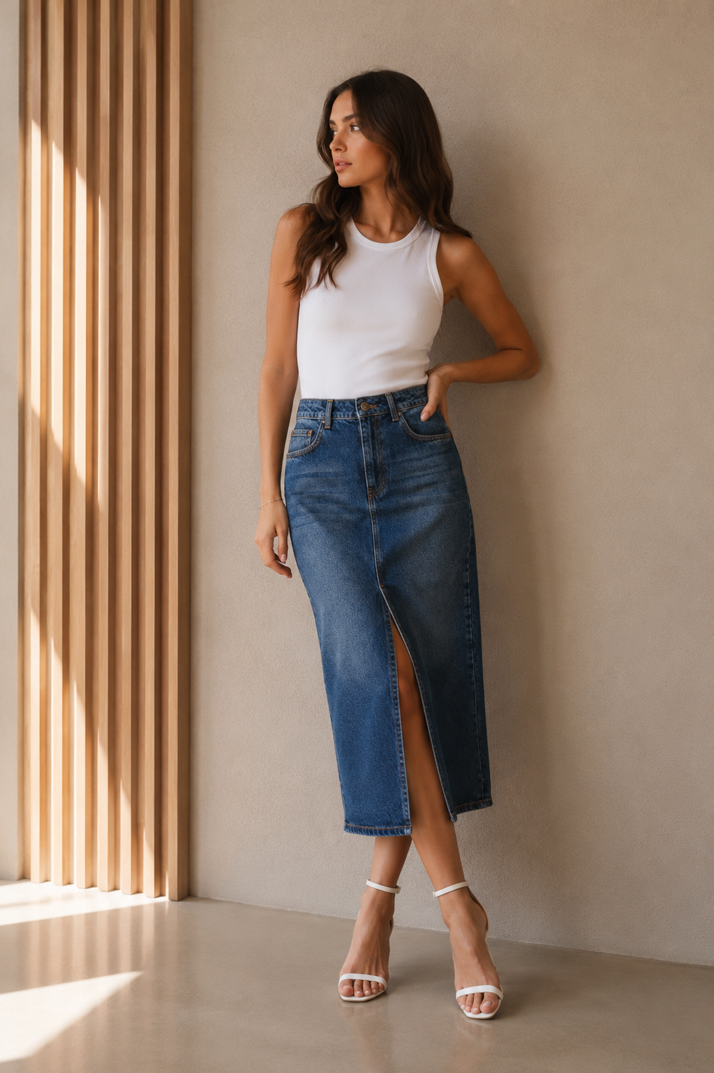Balins Jeans - Kadın Büyük Beden Kot Etek