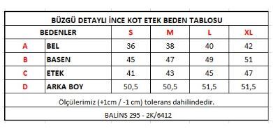 Kadın Büzgü Detaylı İnce Kot Etek Mavi - Thumbnail