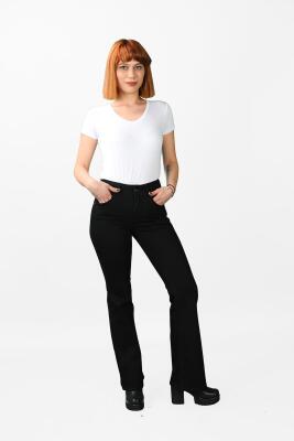 Kadın Çan Paça Kot Pantolon - Thumbnail