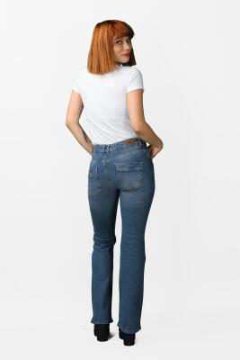 Kadın Çan Paça Kot Pantolon - Thumbnail