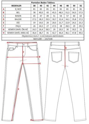 Kadın Çan Paça Kot Pantolon - Thumbnail