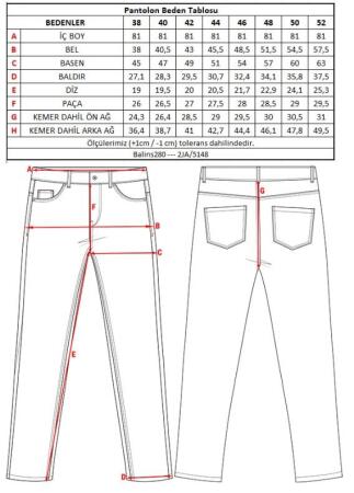 Kadın Çan Paça Kot Pantolon - 15