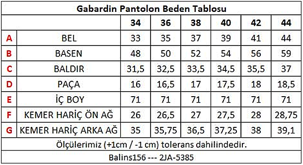 Kadın Chino Gabardin Pantolon Kahverengi - 3