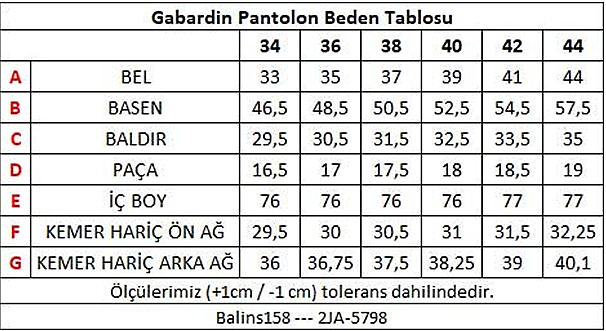 Kadın Chino Gabardin Pantolon Kahverengi - 3