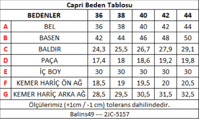 Kadın Çizgili Capri Lzr Ağart - Thumbnail