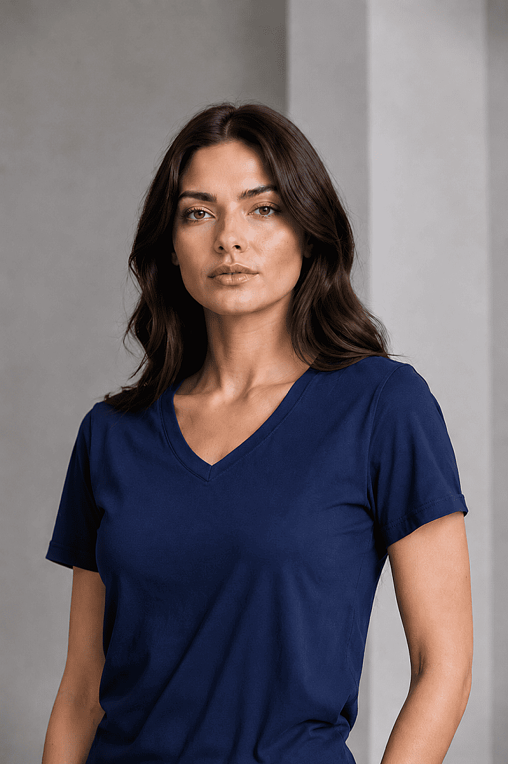 Kadın Cotton Kısa Kollu Tişört - 13