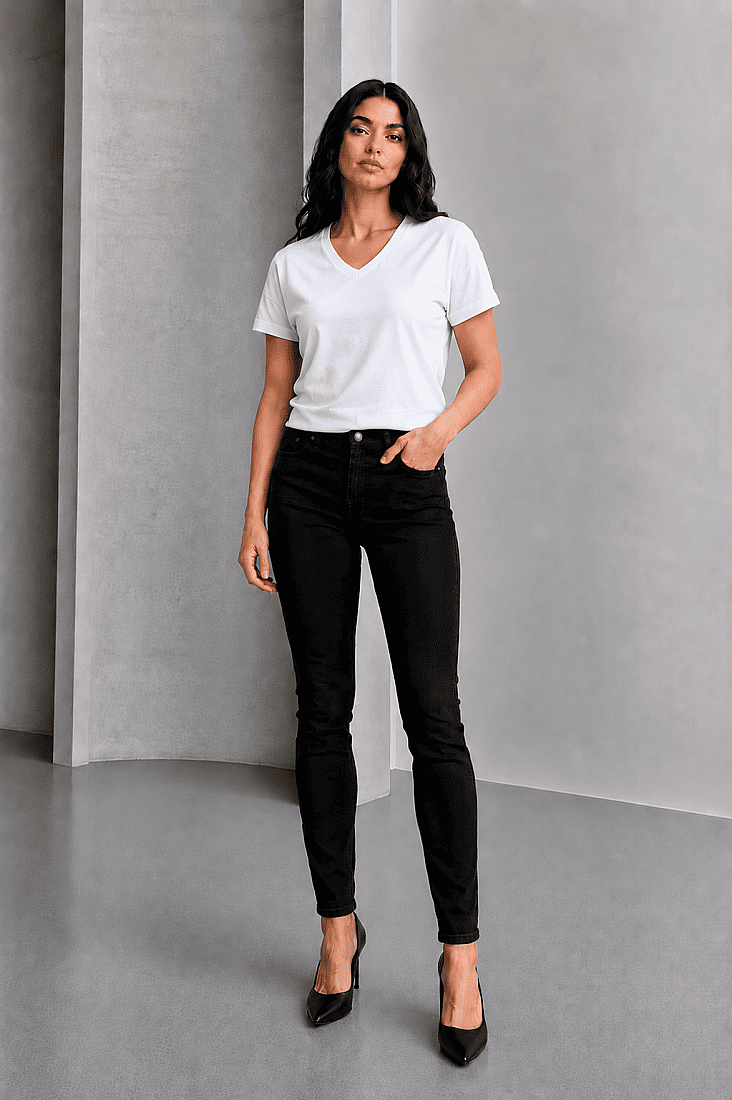 Kadın Cotton Kısa Kollu Tişört - 11