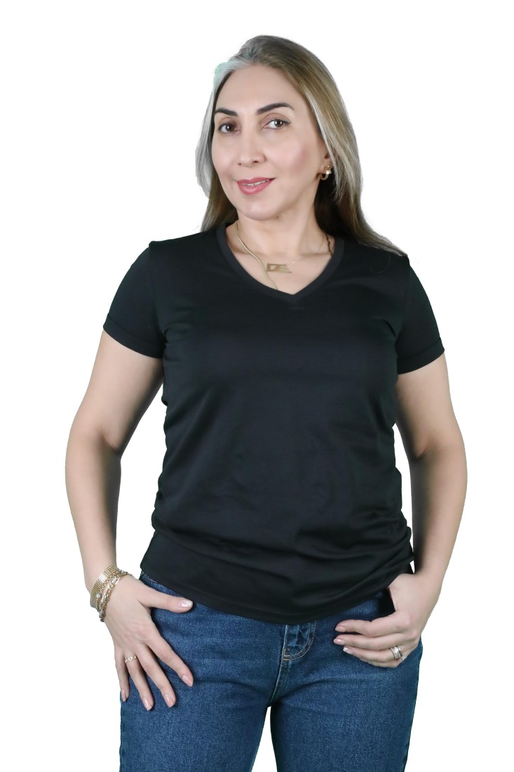 Kadın Cotton Kısa Kollu Tişört - 4