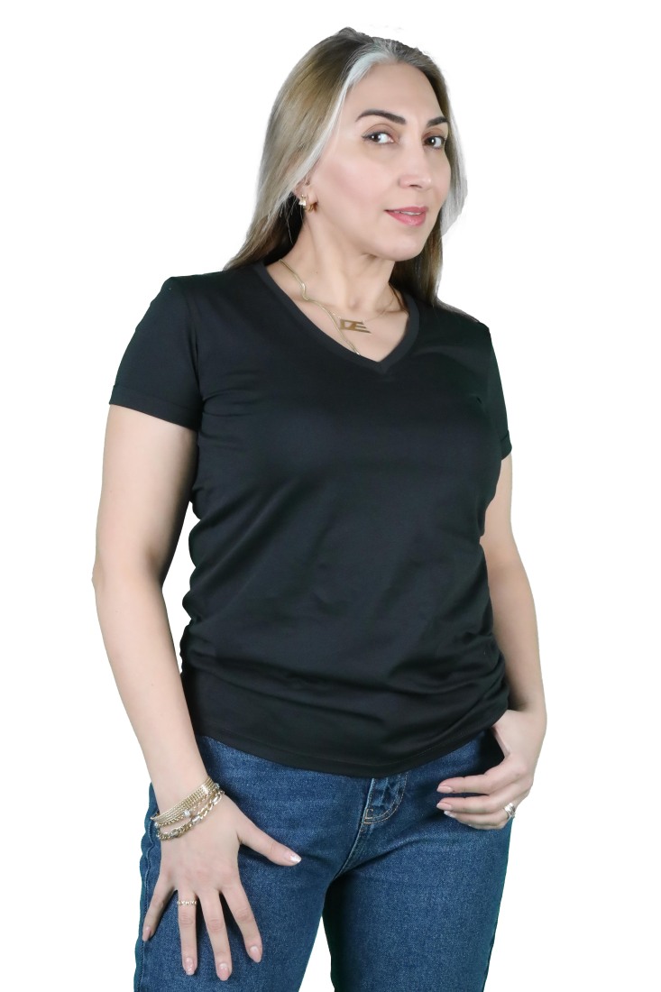 Kadın Cotton Kısa Kollu Tişört - 5