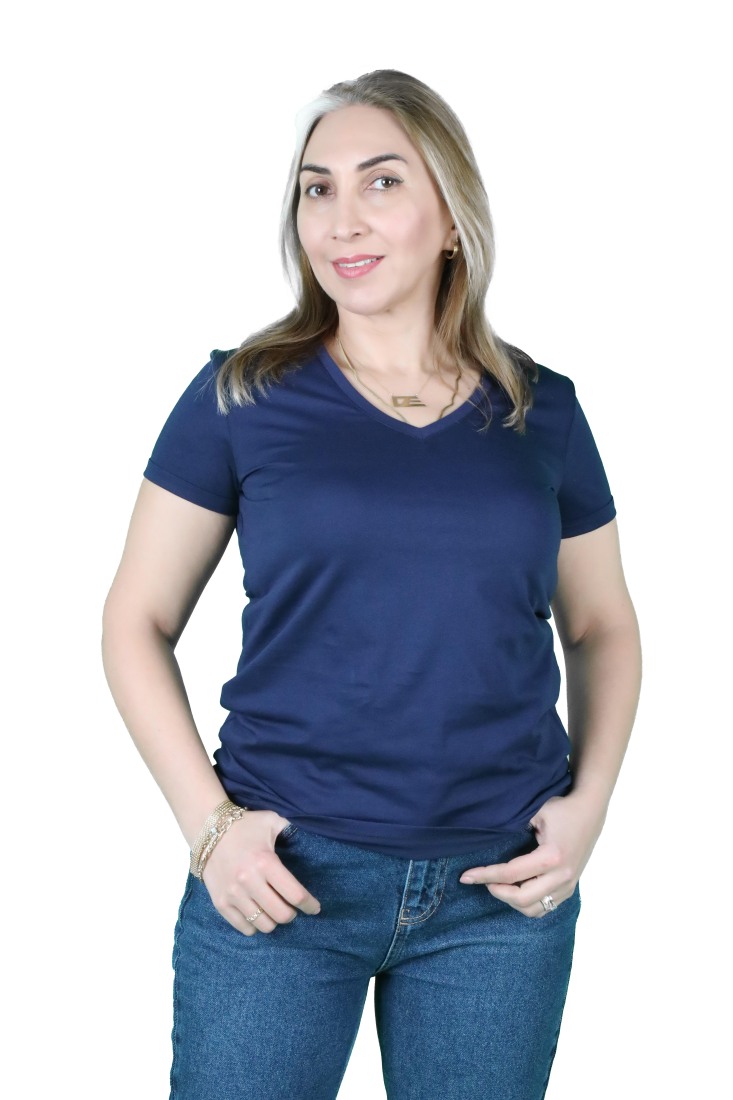 Kadın Cotton Kısa Kollu Tişört - 7
