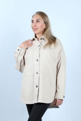 Kadın Dökümlü Gömlek - Thumbnail