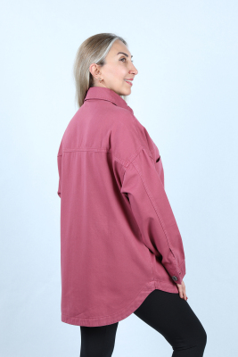 Kadın Dökümlü Gömlek - Thumbnail