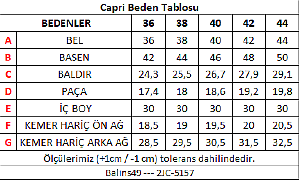 Kadın Düz Çizgili Capri DüzÇizgili - 3