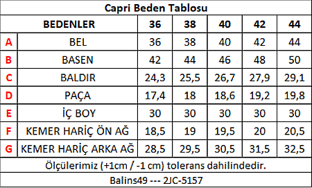 Kadın Düz Çizgili Lazerli Capri DüzÇizLaz - 3