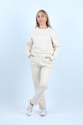 Kadın 3 İplik Şardonlu Eşofman Altı - Thumbnail