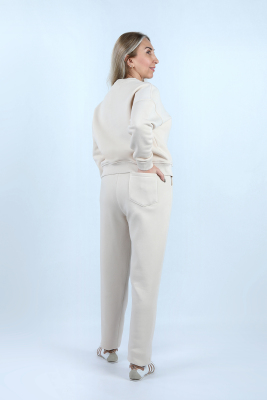 Kadın 3 İplik Şardonlu Eşofman Altı - Thumbnail