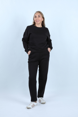 Kadın 3 İplik Şardonlu Eşofman Altı - Thumbnail