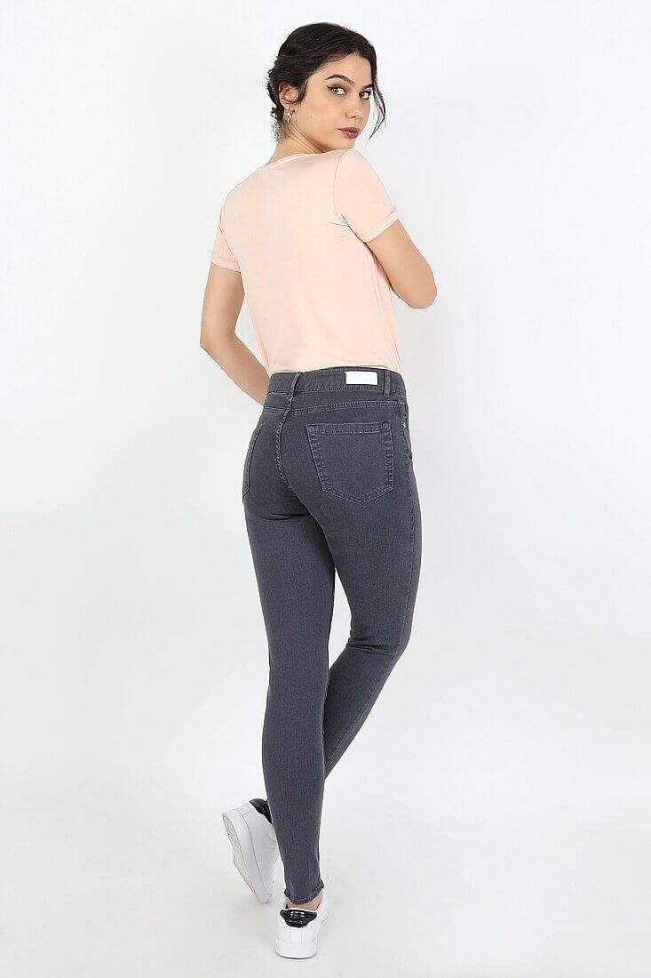 Kadın Gabardin Pantolon Antrasit - 5