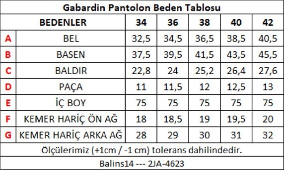 Kadın Gabardin Pantolon Antrasit - 3