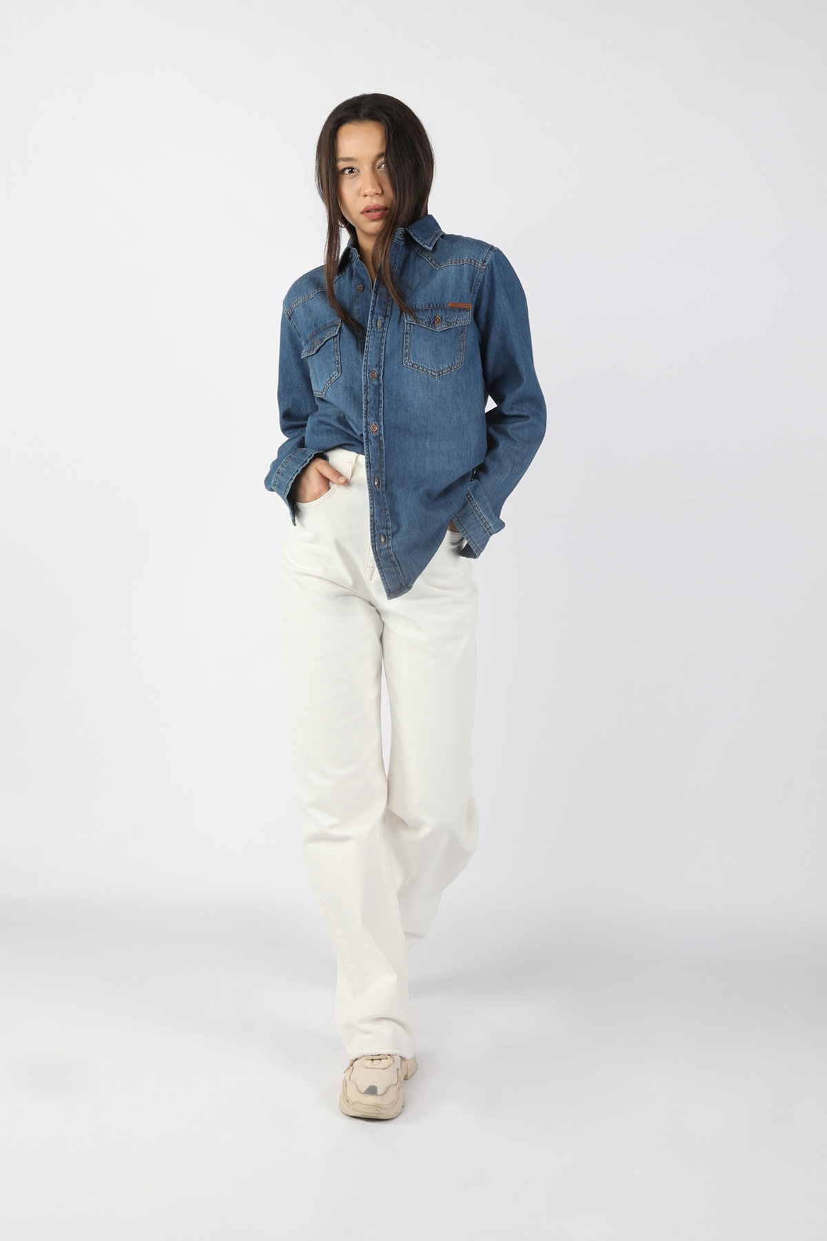 Balins - Kadın Gabardin Pantolon Bej -2JA/6097.Bej