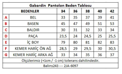 Kadın Gabardin Pantolon Bej -2JA/6097.Bej - Thumbnail