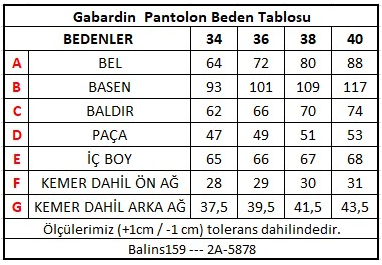 Kadın Gabardin Pantolon Bej - Thumbnail
