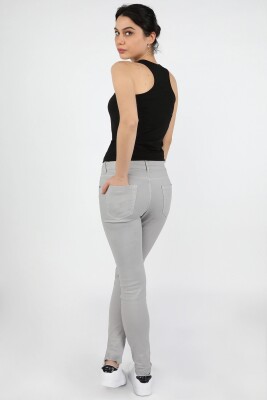 Kadın Gabardin Pantolon Gri - Thumbnail