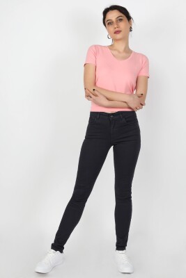 Kadın Gabardin Pantolon Lacivert - Thumbnail