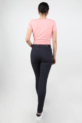 Kadın Gabardin Pantolon Lacivert - Thumbnail