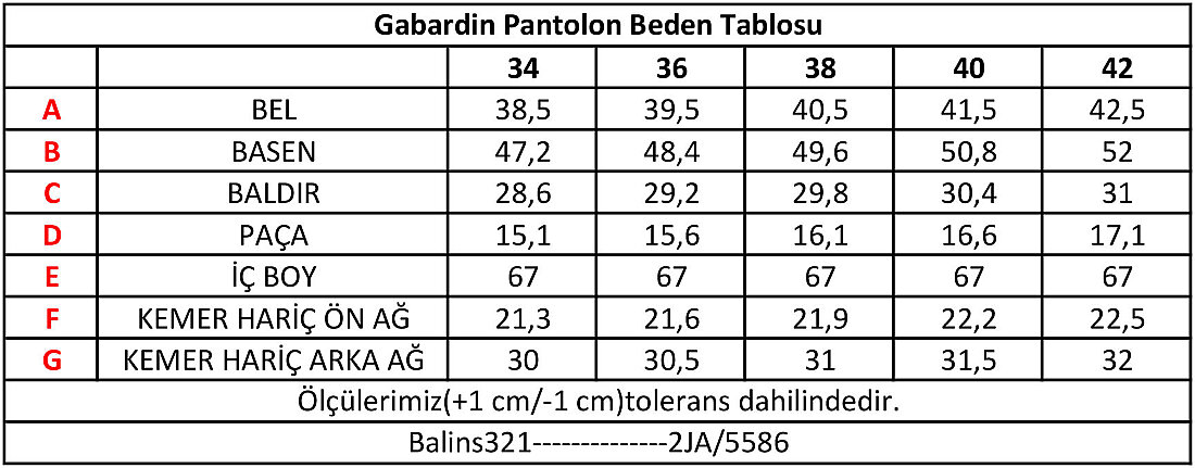 KADIN GABARDİN PANTOLON - 5