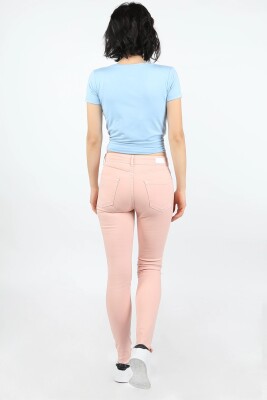 Kadın Gabardin Pantolon Pembe - Thumbnail