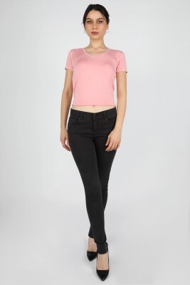 Kadın Gabardin Pantolon Siyah - Thumbnail