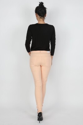 Kadın Gabardin Pantolon Somon - Thumbnail