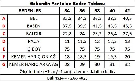 Kadın Gabardin Pantolon Somon - 3