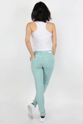 Kadın Gabardin Pantolon Su Yeşili - Thumbnail