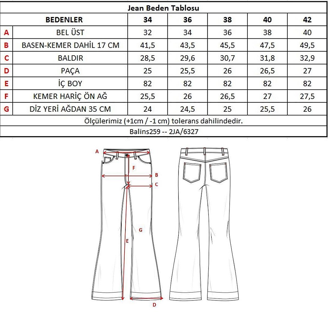 Kadın Geniş Paça Pantolon 2JA/6327 - 3