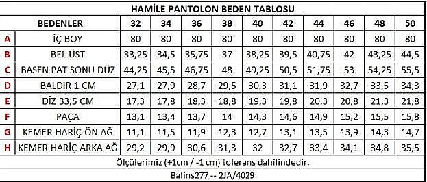 Balins Kadın Hamile Pantolon Mavi - 4