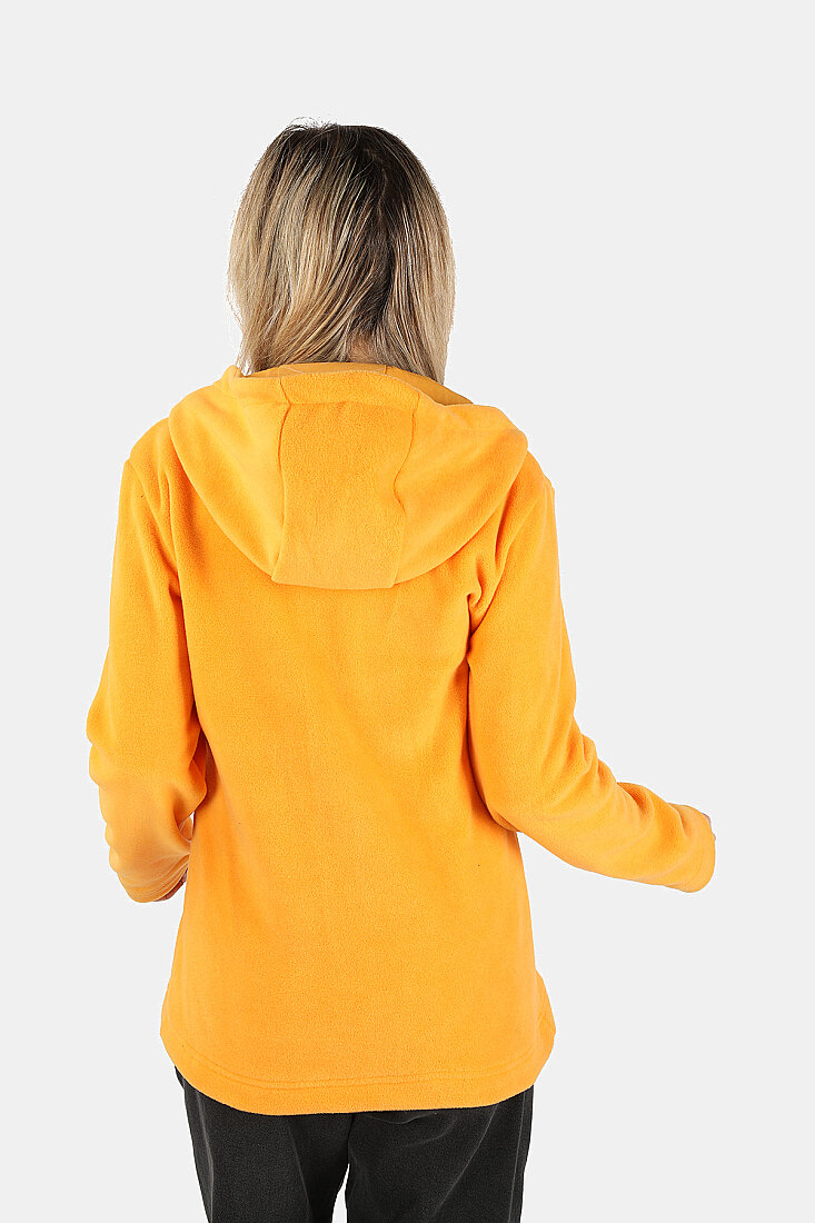 Kadın Kapüşonlu Sarı Sweatshirt Sarı - 2