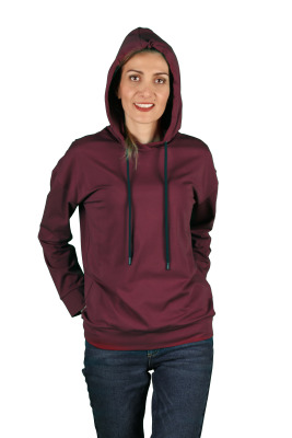 Kadın Kapüşonlu Sweatshirt - Thumbnail