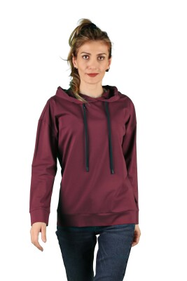 Kadın Kapüşonlu Sweatshirt - Thumbnail