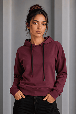 Kadın Kapüşonlu Sweatshirt - Thumbnail