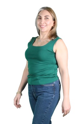 Kadın Kare Yaka Tişört - Thumbnail