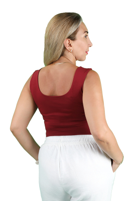 Kadın Kare Yaka Tişört - Thumbnail