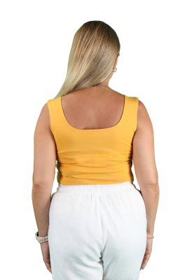 Kadın Kare Yaka Tişört - Thumbnail