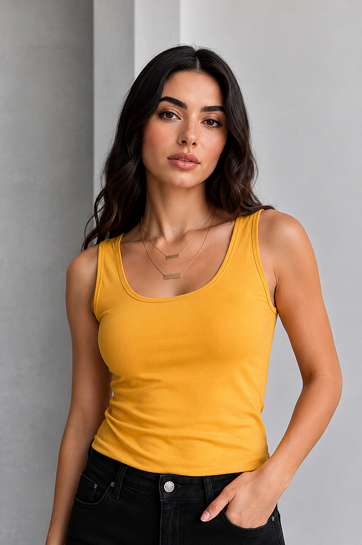 Kadın Kare Yaka Tişört - 30